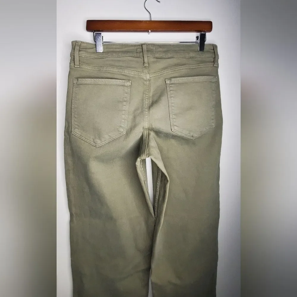 Athleta Green Cropped Pants Size 12 - Picture 7 of 9